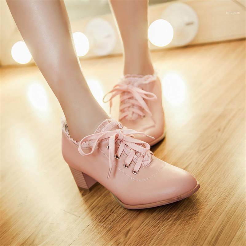 PXELENA Elegant Mary Janes 2020 New Womens Lolita Lace Block Mid Heels Pumps Lace Up Oxford Sweet Shoes Plus Size US4.5-10.51, Beige
PXELENA Elegant Mary Janes 2020 New Womens Lolita Lace Block Mid Heels Pumps Lace Up Oxford Sweet Shoes Plus Size US4.5-10.51, Beige