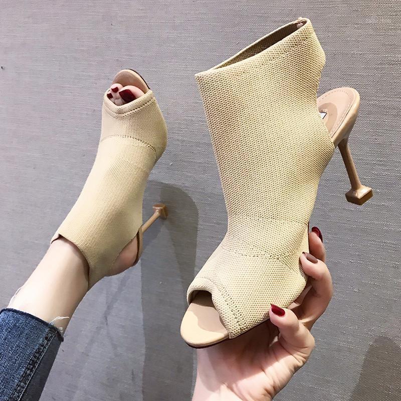 Peep Toe Thin Heels High Heel sandals women 2020 Summer shoes woman Europe Open Toe Knitted Elastic Mesh ladies shoes female1, Black
Peep Toe Thin Heels High Heel sandals women 2020 Summer shoes woman Europe Open Toe Knitted Elastic Mesh ladies shoes female1, Black