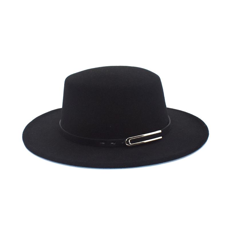Wide Brim Hats Fashion Winter Autumn Wool Fedora Hat Women Flat Top Bowler Man Jazz Elegant Lady P24, Black
Wide Brim Hats Fashion Winter Autumn Wool Fedora Hat Women Flat Top Bowler Man Jazz Elegant Lady P24, Black