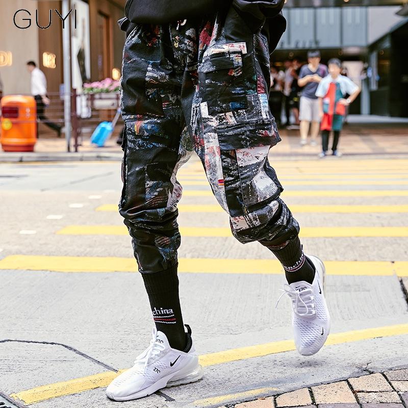 Camouflage Graffiti Patchwork Pocket Cargo Pants for Men Joggers Sweatpants Hip Hop Trousers Casual Male Streetwear Pencil Pants, Black pants
Camouflage Graffiti Patchwork Pocket Cargo Pants for Men Joggers Sweatpants Hip Hop Trousers Casual Male Streetwear Pencil Pants, Black pants