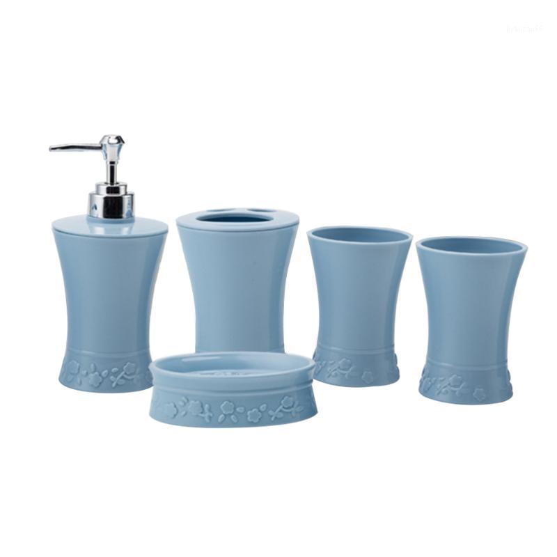 5pcs/Set Bath Accessories Kit Cups Toothbrush Holder Soap Dish Dispenser Bathroom Suit (Blue)1
5pcs/Set Bath Accessories Kit Cups Toothbrush Holder Soap Dish Dispenser Bathroom Suit (Blue)1