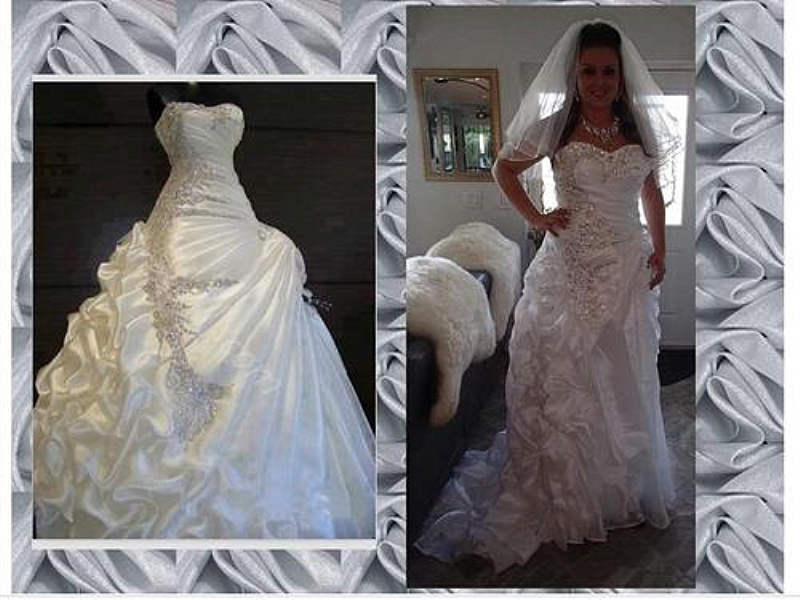 Vintage Gothic White Black Crystals Mermaid Wedding Dresses Beaded Sweetheart Strapless Ruched Long Bridal Gowns Luxury Vestidos de Novia