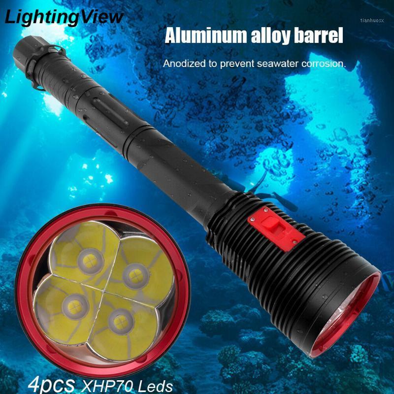 Lightingview 15000LM Underwater 200m 4*XPH70.2 LED Scuba Diving Torch Powered by 26650 Battery1
Lightingview 15000LM Underwater 200m 4*XPH70.2 LED Scuba Diving Torch Powered by 26650 Battery1