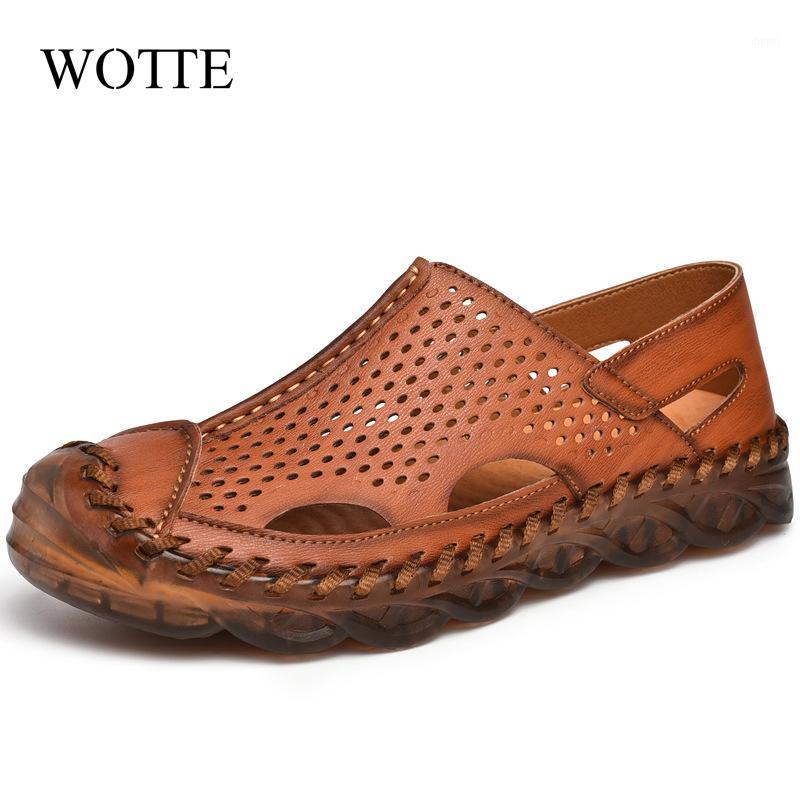 WOTTE Man Shoes Summer Men Leather Sandals Casual Shoes Men Breathable Outdoor Beach Sandals Roman For Man Size 46 Flat1, Black
WOTTE Man Shoes Summer Men Leather Sandals Casual Shoes Men Breathable Outdoor Beach Sandals Roman For Man Size 46 Flat1, Black