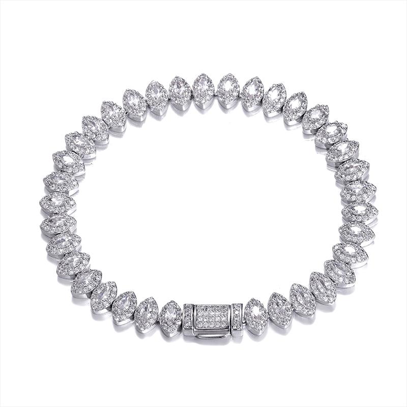 US7 8MM Bling Horse Eye Bracelet Iced Out CZ Stones Rose Gold Silver Color Copper Setting Bracelet For Men Women Hip Hop Jewelry
US7 8MM Bling Horse Eye Bracelet Iced Out CZ Stones Rose Gold Silver Color Copper Setting Bracelet For Men Women Hip Hop Jewelry