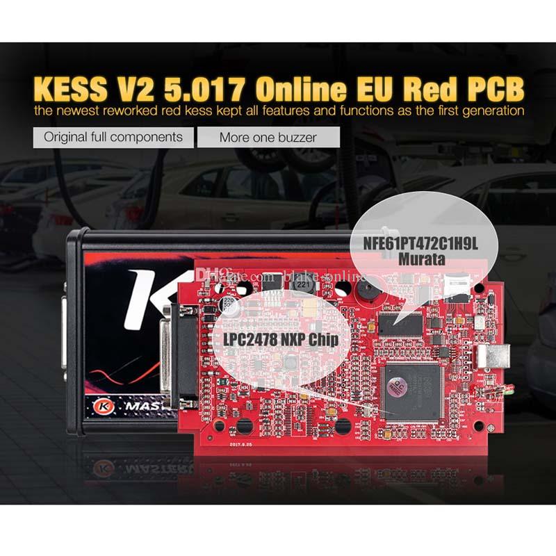 KESS Diagnostic Tools V2.53 V5.017 EU Red PCB Titanium KTAG V2.25 V7.020 BDM ECU OBD2 AutoTruck Programmer Kit