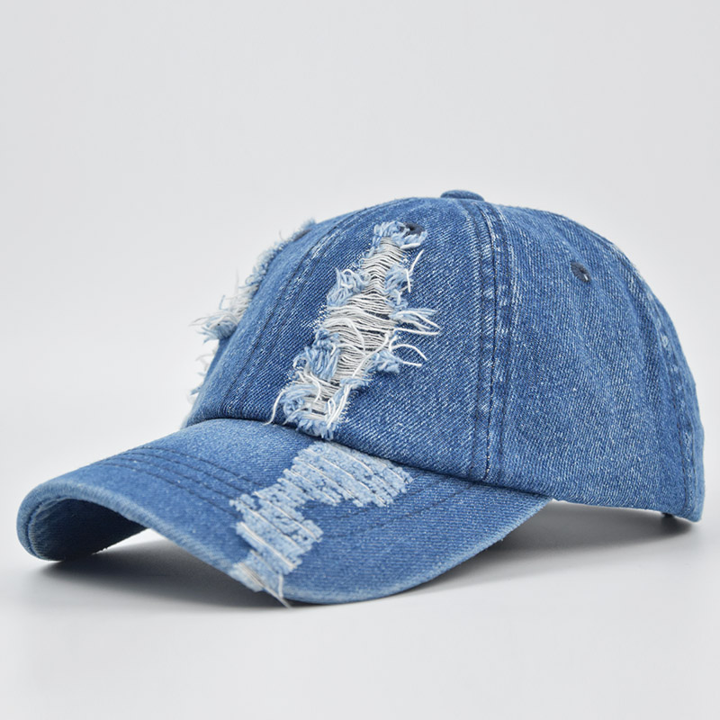2020 New Solid Hole Cowboy Baseball Cap Snapback Hat Men Women Washed Cowboy Hat Bones SunHip Hop Jeans Hat Casquette Gorras от DHgate WW