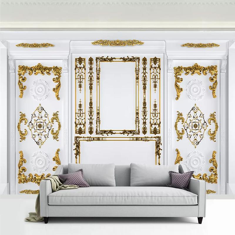 Custom Mural Wallpaper 3D European Style Golden Flower Pattern Art Wall Painting Living Room Bedroom Background Papel De Parede, As pic
Custom Mural Wallpaper 3D European Style Golden Flower Pattern Art Wall Painting Living Room Bedroom Background Papel De Parede, As pic