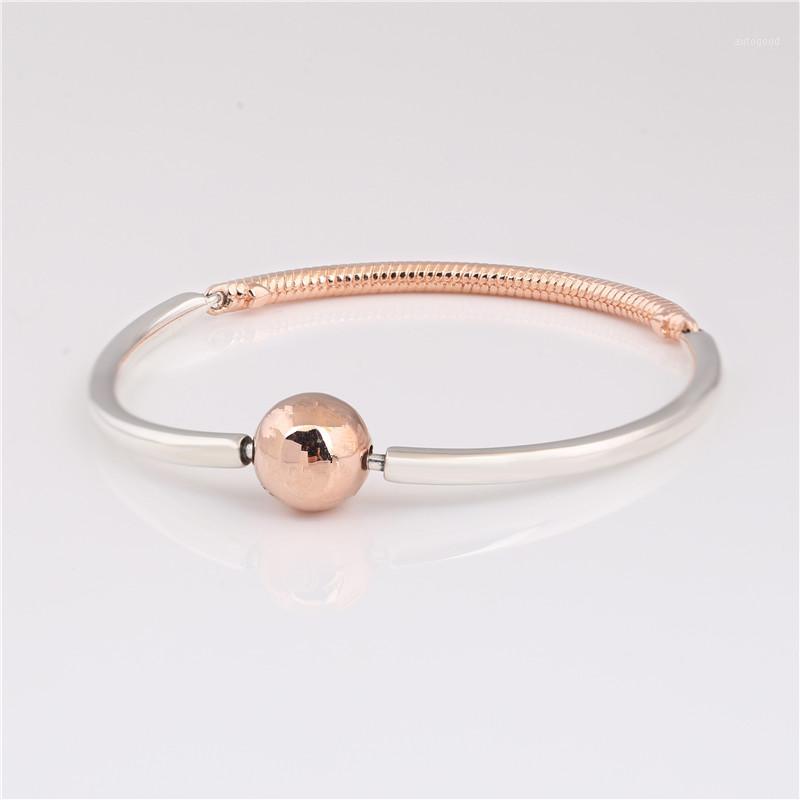 Beaded, Strands 925 Sterling Silver Bracelet Rose Gold Moments Three-Link Bangle For All Charms And Pendants1
Beaded, Strands 925 Sterling Silver Bracelet Rose Gold Moments Three-Link Bangle For All Charms And Pendants1