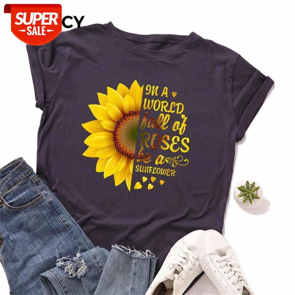 JFUNCY Plus Size 100% Cotton Summer Tshirt Sunflower Printed Women T-Shirt Short Sleeve Woman Tee Tops Female Loose T Shirt #Jh1c, White
JFUNCY Plus Size 100% Cotton Summer Tshirt Sunflower Printed Women T-Shirt Short Sleeve Woman Tee Tops Female Loose T Shirt #Jh1c, White