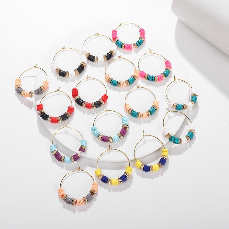 Hoop & Huggie G.YCX Africa Boho Style Handmade Heishi Earring Gold Vinyl Clay Beads Rainbow Surf Earrings For Women Girl DIY Jewelry Gif1
Hoop & Huggie G.YCX Africa Boho Style Handmade Heishi Earring Gold Vinyl Clay Beads Rainbow Surf Earrings For Women Girl DIY Jewelry Gif1