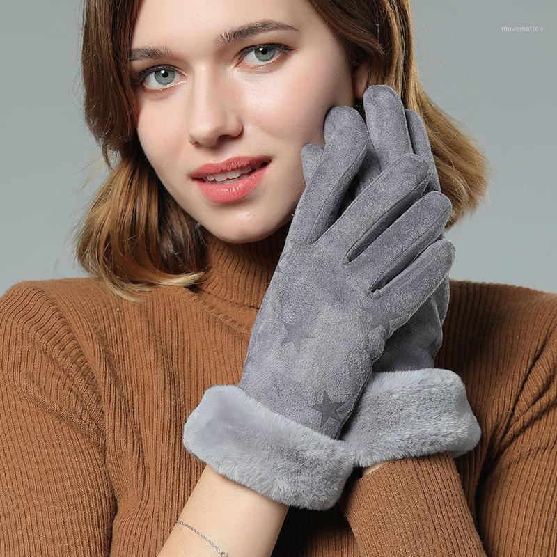 Suede Leather Plus Velvet Driving Gloves Women Gloves Outdoor Sport Mittens Faux Fur Cycling Mittens Touch Screen Full Finger1
Suede Leather Plus Velvet Driving Gloves Women Gloves Outdoor Sport Mittens Faux Fur Cycling Mittens Touch Screen Full Finger1