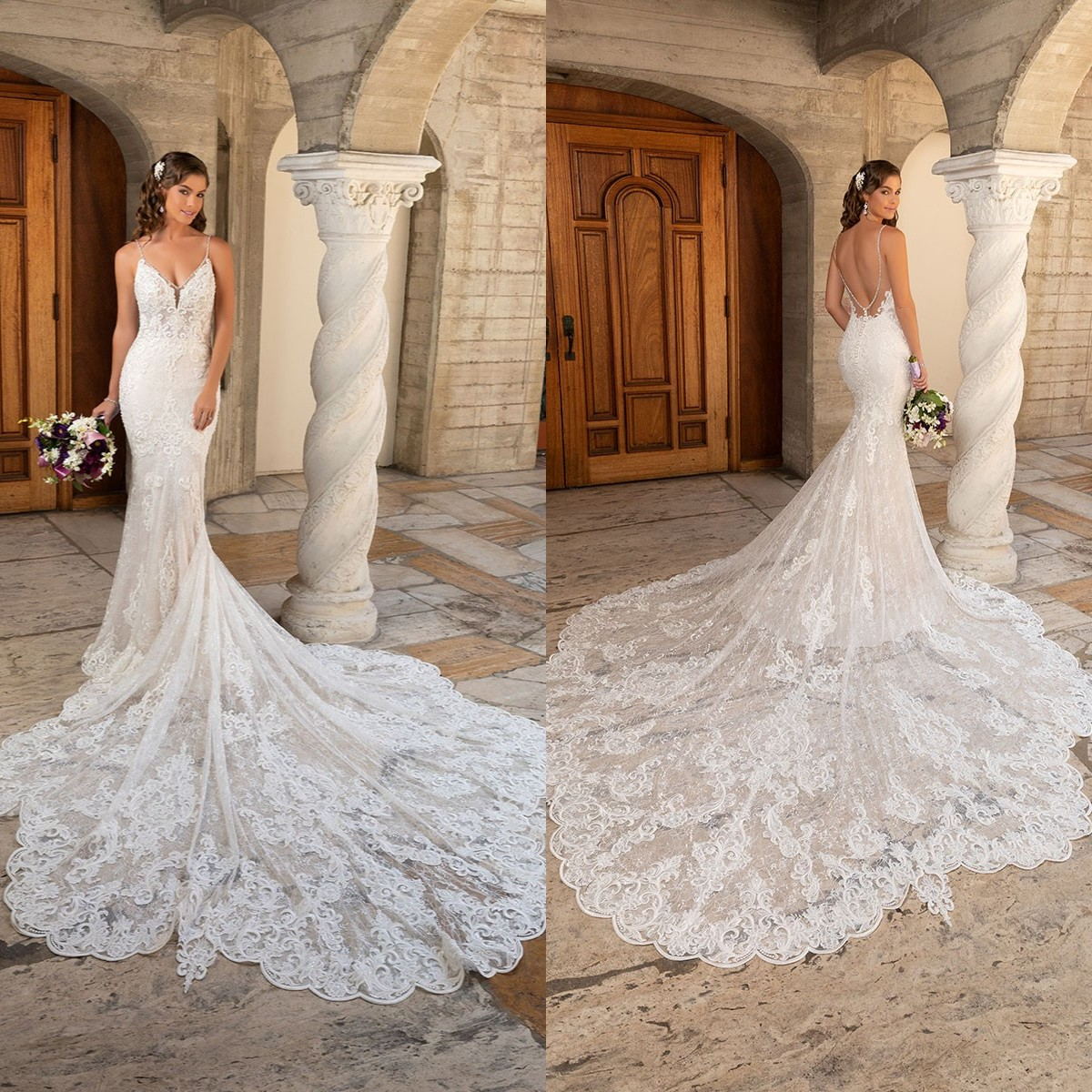 Kitty Chen 2021 Wedding Dresses Lace Appliques Mermaid Bridal Gowns Sexy Spaghetti Straps Backless Wedding Dress Vestidos De Novia, Ivory
Kitty Chen 2021 Wedding Dresses Lace Appliques Mermaid Bridal Gowns Sexy Spaghetti Straps Backless Wedding Dress Vestidos De Novia, Ivory