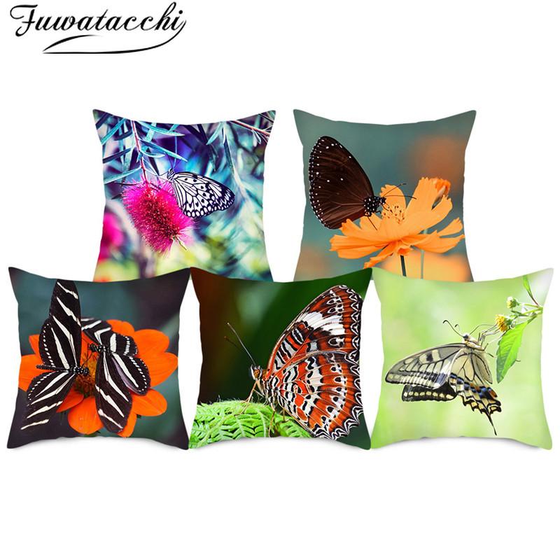Fuwatacchi Colorful Butterfly Cushion Covers Flower Throw Pillow Cover for Home Sofa Bed Decorative Pillow Cases 45x45cm, Pc09686
Fuwatacchi Colorful Butterfly Cushion Covers Flower Throw Pillow Cover for Home Sofa Bed Decorative Pillow Cases 45x45cm, Pc09686