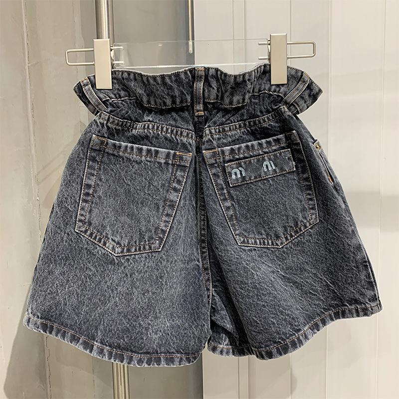 Women's Shorts Miu Family Black Denim Summer High Waist 2022 Bract A-line Casual, White;black
Women's Shorts Miu Family Black Denim Summer High Waist 2022 Bract A-line Casual, White;black