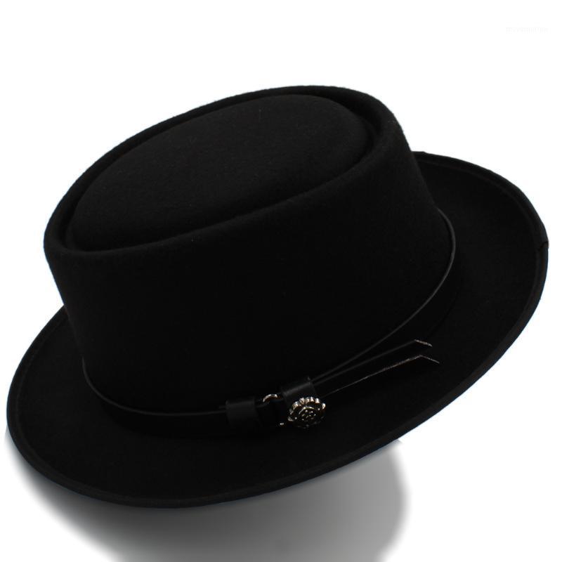 Fashion Men's Fedora Hat with Pork Pie Hat for Dad Wool Felt Gentleman Gambler Panama Trilby Size 58cm1, Black
Fashion Men's Fedora Hat with Pork Pie Hat for Dad Wool Felt Gentleman Gambler Panama Trilby Size 58cm1, Black