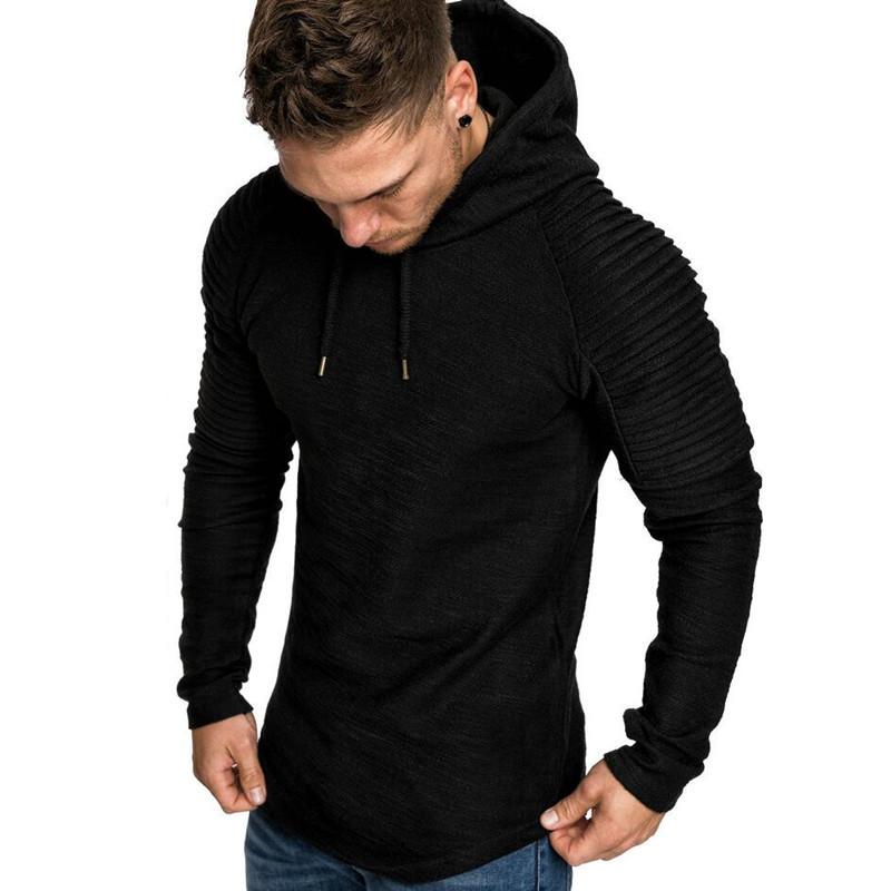 Men's Clothes Foreign Trade Explosion Men's Slim Fit Striped Folds Raglan Sleeves Plain Hooded Long Sleeve, White
Men's Clothes Foreign Trade Explosion Men's Slim Fit Striped Folds Raglan Sleeves Plain Hooded Long Sleeve, White