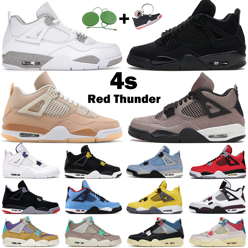 JORDÁN Mens basketball shoes 4s jumpman 4 University Blue Black Cat Shimmer Fire Red White Oreo yellow Cool Grey men Sports sneakers
JORDÁN Mens basketball shoes 4s jumpman 4 University Blue Black Cat Shimmer Fire Red White Oreo yellow Cool Grey men Sports sneakers