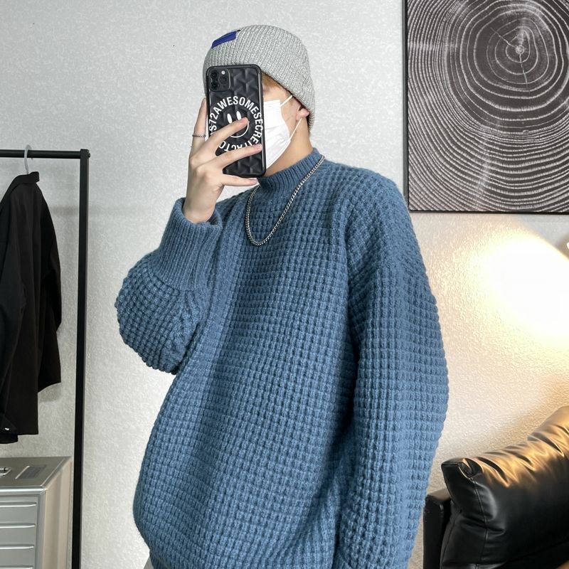 Men's 2021 New Spring and Winter Thin Summer Simple Turtleneck High Knit Sweater Fashion Young Clothes UQS6, Black 
Men's 2021 New Spring and Winter Thin Summer Simple Turtleneck High Knit Sweater Fashion Young Clothes UQS6, Black