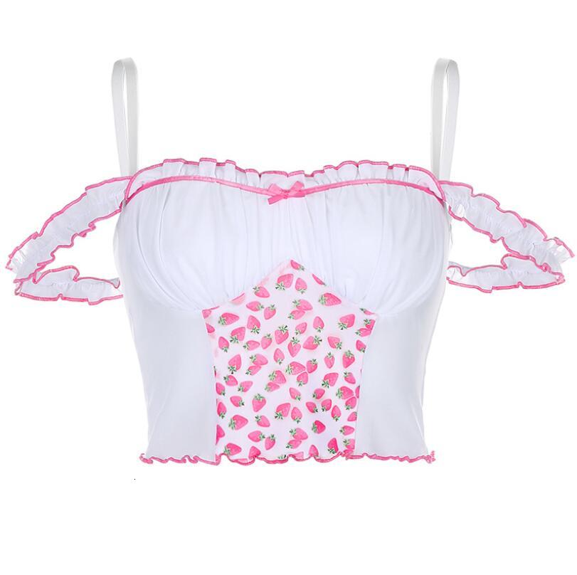 Bow Mock Strawberry Bra Print Deep T-shirt Sexy Neck 2021 Harvest Tank Casual Disco Tops Party P2308 Z47j, White
Bow Mock Strawberry Bra Print Deep T-shirt Sexy Neck 2021 Harvest Tank Casual Disco Tops Party P2308 Z47j, White