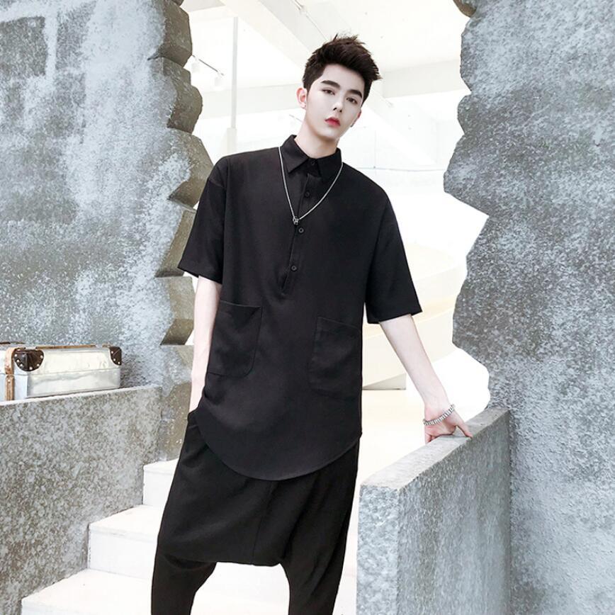 2020 New Fashion M-5xl Club Half Stylist Clothes Man's Personality Tides Longer Shirts F5gm, Black
2020 New Fashion M-5xl Club Half Stylist Clothes Man's Personality Tides Longer Shirts F5gm, Black