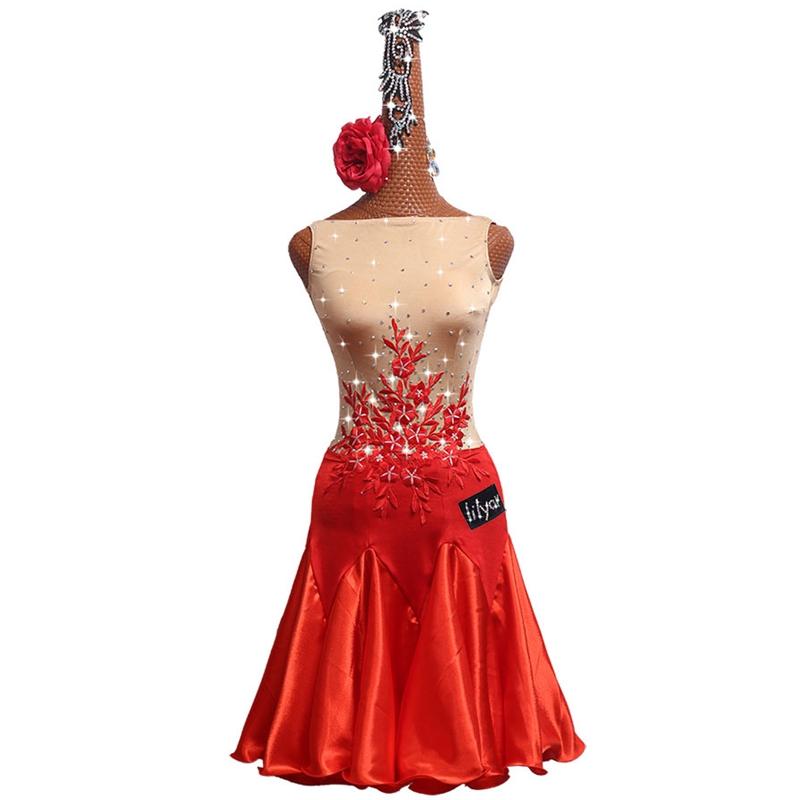 Rhinestones Latin Dance Dress Clothes Women Graceful Latin Dance Fringe Sleeveless Dresses Girls Dancing Cha-cha Costume, Only dress
Rhinestones Latin Dance Dress Clothes Women Graceful Latin Dance Fringe Sleeveless Dresses Girls Dancing Cha-cha Costume, Only dress