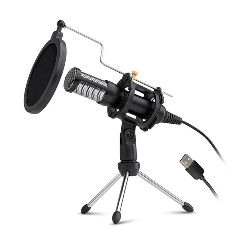 Professional Microphone Condenser with Holder for Computer Laptop PC USB Plug Studio Podcasting Recording Microphone Karaoke Mic
Professional Microphone Condenser with Holder for Computer Laptop PC USB Plug Studio Podcasting Recording Microphone Karaoke Mic