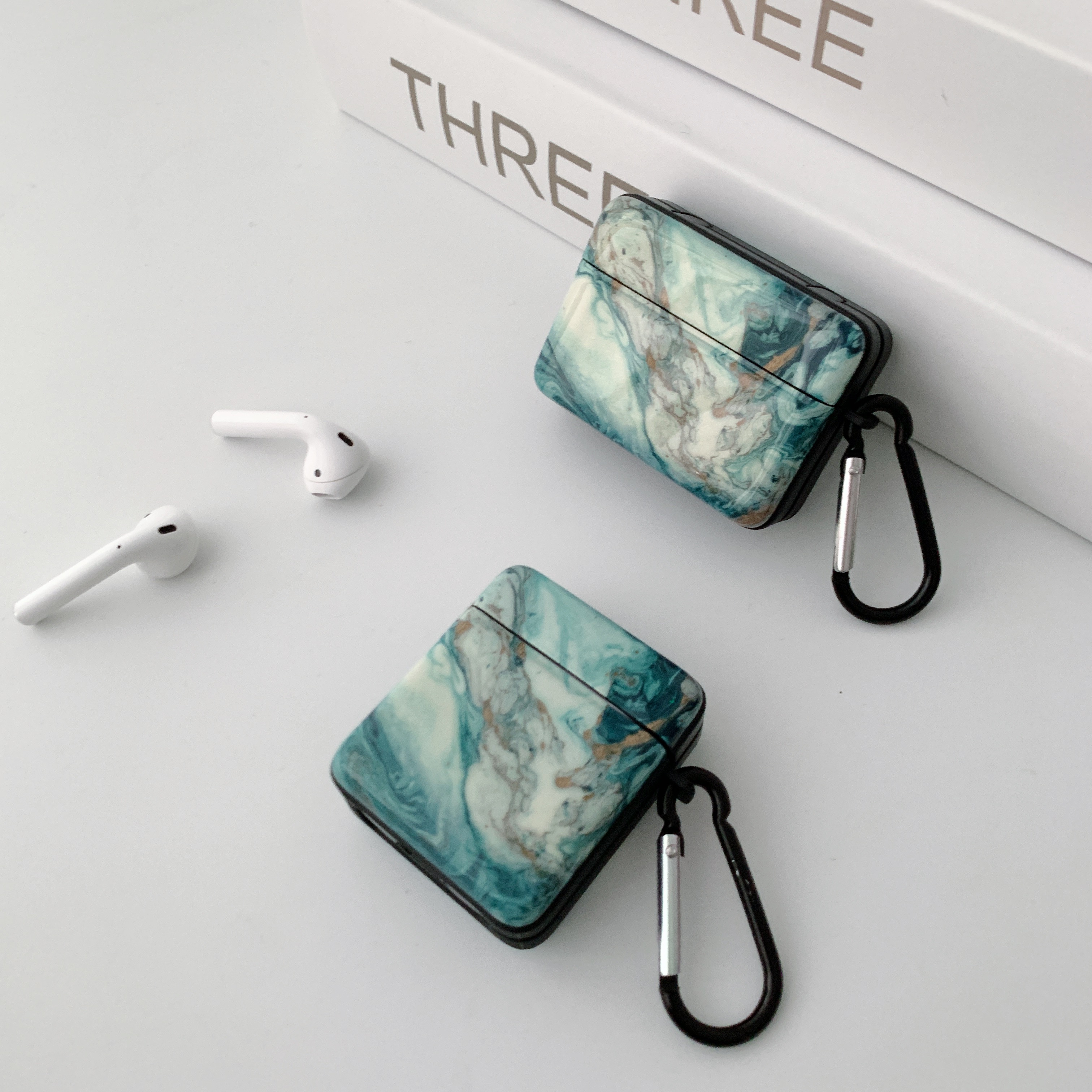 AntiKnock Suitcase Gold Marble Soft Protective Case Headphone Accessories For Airpods Pro Airpods1 2 Bluetooth Wireless Headphone5