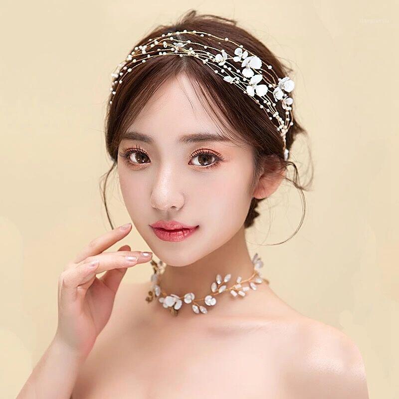 Trendy Bridal Flower Faux Pearl Headband Luxury Wedding Hair Accessories Sweet And Romantic Fairy Headdress For Girls Clips & Barrettes, Golden;silver
Trendy Bridal Flower Faux Pearl Headband Luxury Wedding Hair Accessories Sweet And Romantic Fairy Headdress For Girls Clips & Barrettes, Golden;silver