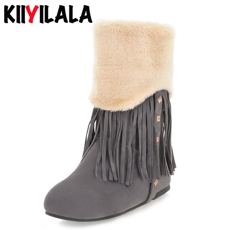 Kiiyilala Nubuck Slip-on Snow Boots Women Shoes Ladies Short Plush Female Winter Shoes Rivet Fringe Flat-soled Woman Ankle Boots, Gray
Kiiyilala Nubuck Slip-on Snow Boots Women Shoes Ladies Short Plush Female Winter Shoes Rivet Fringe Flat-soled Woman Ankle Boots, Gray