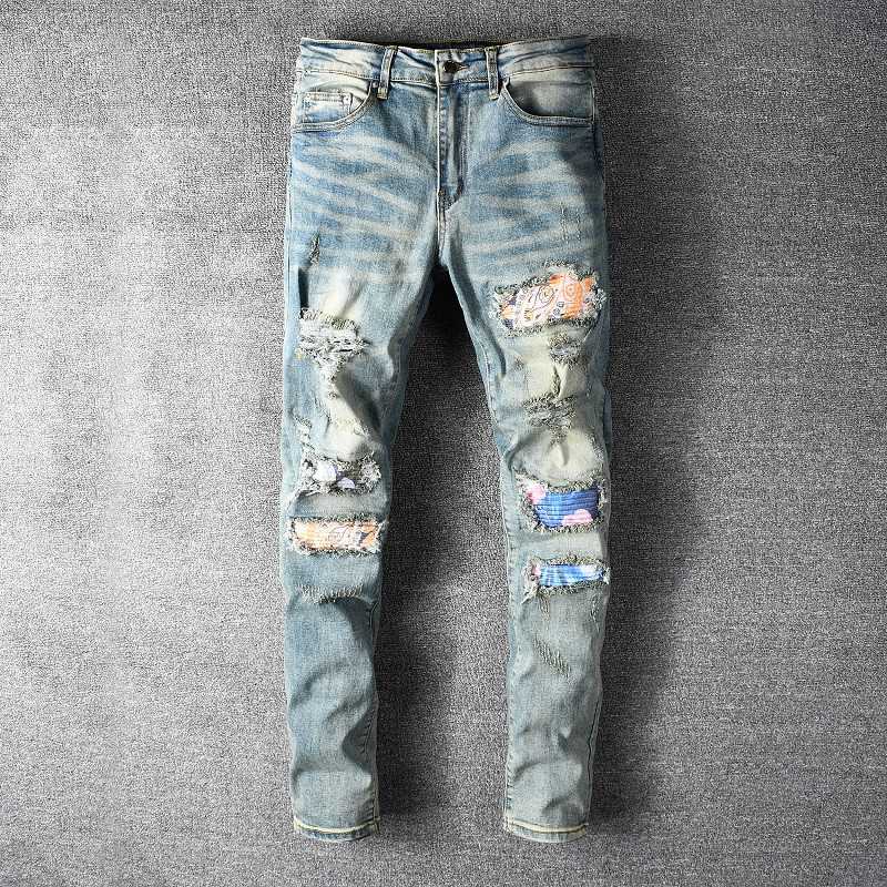 High quality Mens jeans #659 Distressed Motorcycle biker jeans Slim Ripped hole stripe Famous Denim Men pants jeans, Blue
High quality Mens jeans #659 Distressed Motorcycle biker jeans Slim Ripped hole stripe Famous Denim Men pants jeans, Blue