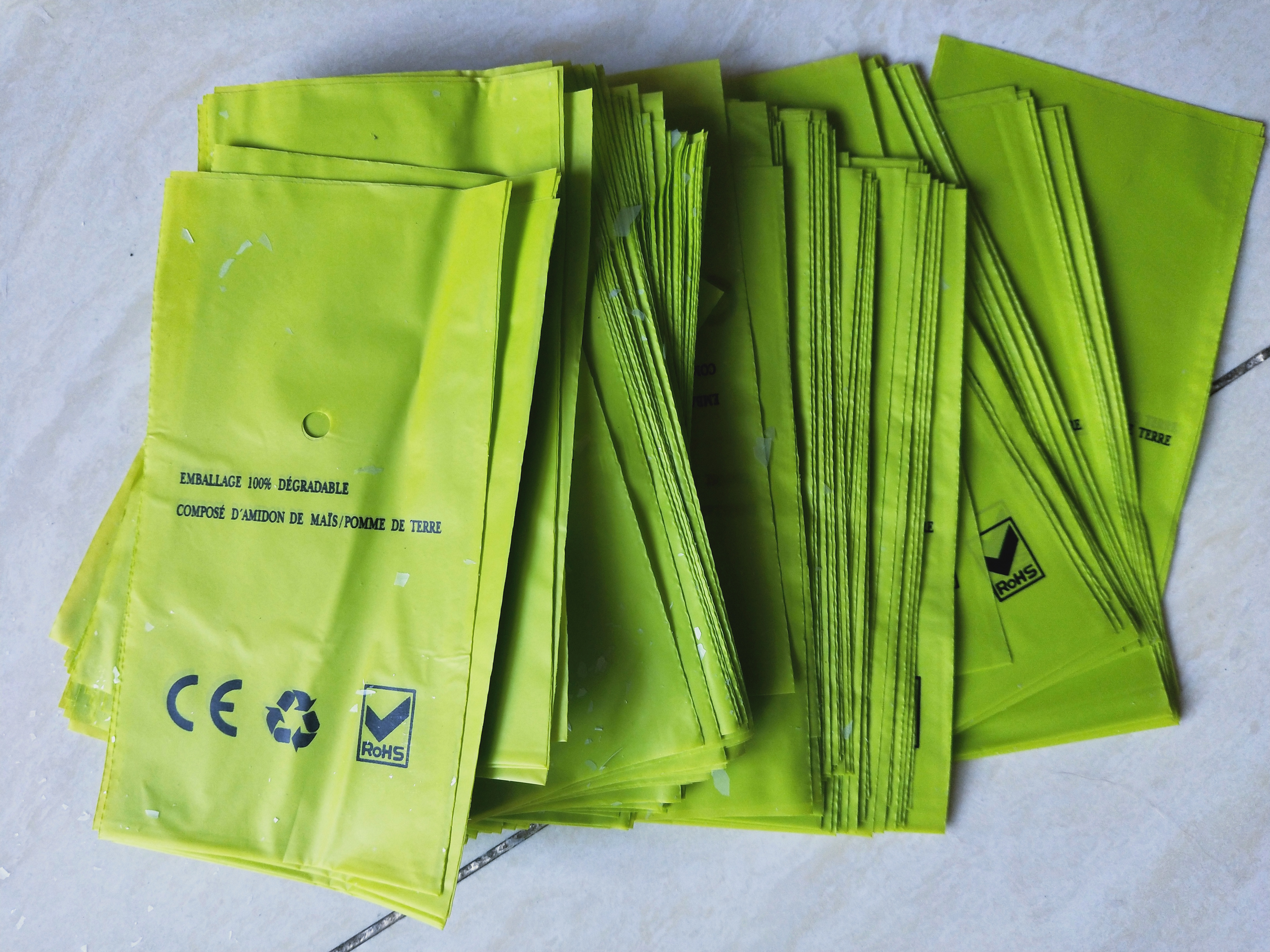 Full biodegradable vest bag