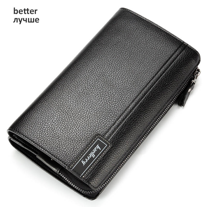 Men Clutch Bag Large Capacity Men Wallets Cell Phone Pocket Passcard Pocket High Quality Multifunction Wallet