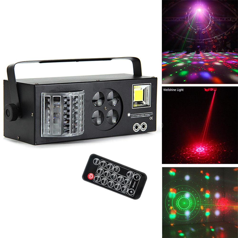 Dj Equipment 4 in1 Laser Flash Strobe Pattern Butterfly Derby DMX512 LED Lighting disco DJ stage light Four functions lightting Effect
Dj Equipment 4 in1 Laser Flash Strobe Pattern Butterfly Derby DMX512 LED Lighting disco DJ stage light Four functions lightting Effect