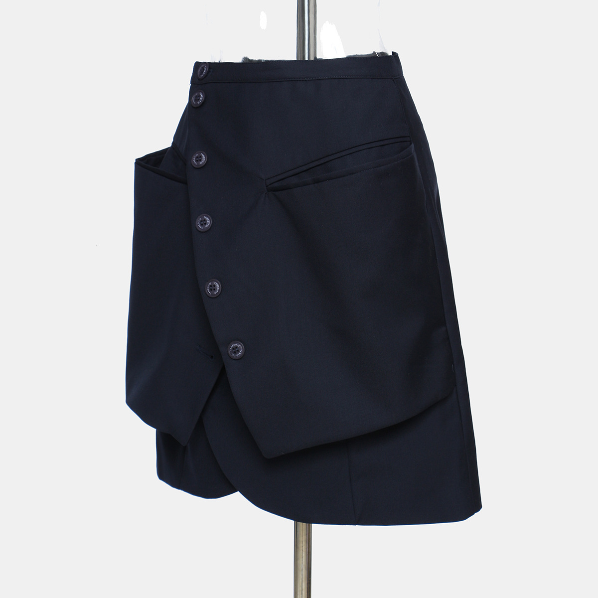 New Female Irregularity Designer Mini Skirt Personality Layers Big Pockets the Line Skirts Lady in Office Femme Party Clothes Dzor, Dark blue.
New Female Irregularity Designer Mini Skirt Personality Layers Big Pockets the Line Skirts Lady in Office Femme Party Clothes Dzor, Dark blue.