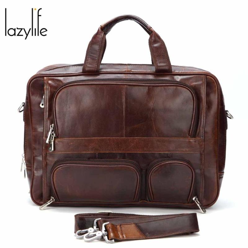 LAZYLIFE Men Briefcase Genuine Leather Laptop Bag 15.6" PC Computer Bag Cowhide Male Briefcase Cow Leather Men
LAZYLIFE Men Briefcase Genuine Leather Laptop Bag 15.6" PC Computer Bag Cowhide Male Briefcase Cow Leather Men
