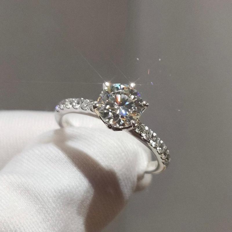 Luxury 9K White Gold Moissanite Ring 1ct 2ct 3ct round cut moissanite ring jewelry Engagement Anniversary for Women
Luxury 9K White Gold Moissanite Ring 1ct 2ct 3ct round cut moissanite ring jewelry Engagement Anniversary for Women