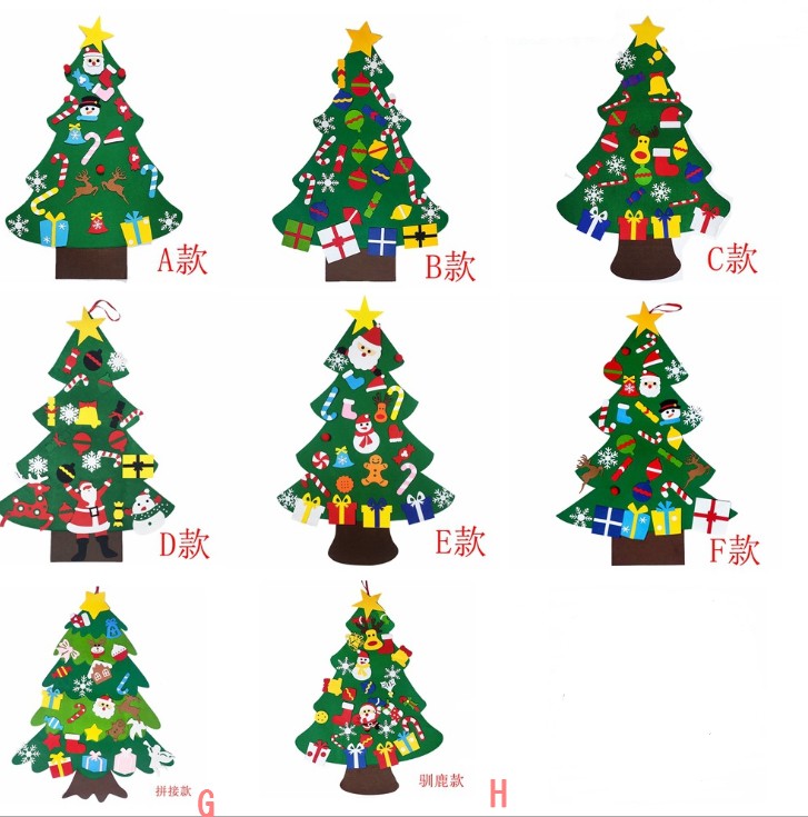 Christmas Decoration Children's Handmade Diy Three-dimensional Felt Cloth Christmas Tree Christmas Tree Hanging New Year Decor
Christmas Decoration Children's Handmade Diy Three-dimensional Felt Cloth Christmas Tree Christmas Tree Hanging New Year Decor