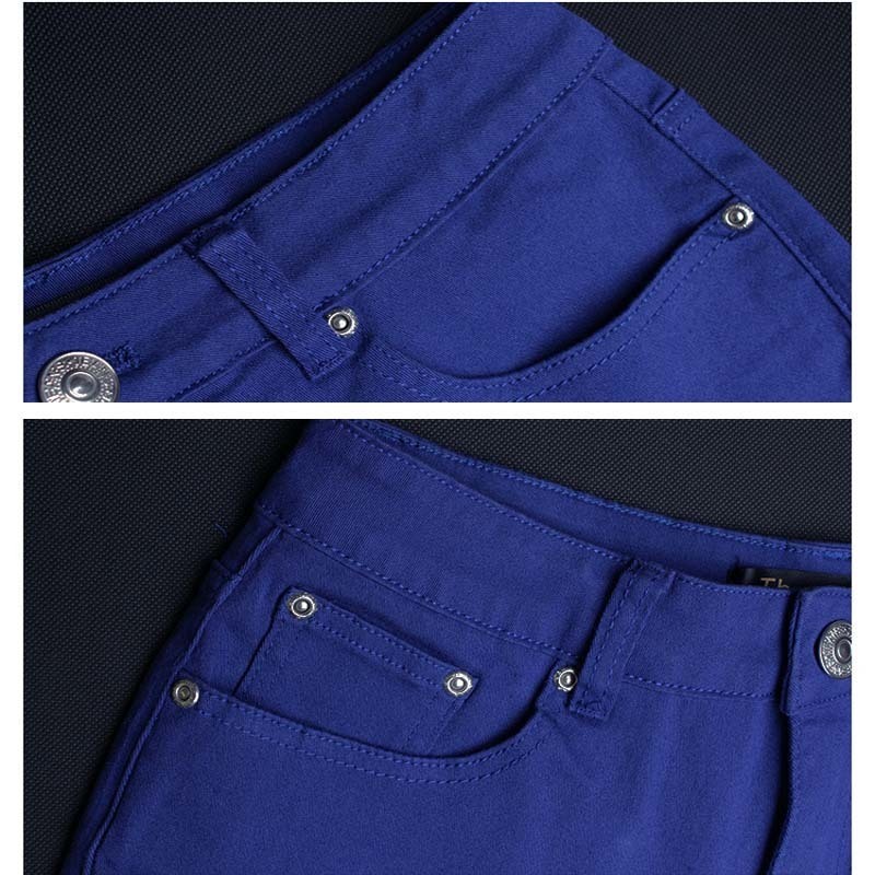 Summer Multicolor Tight Women High Waist Denim shorts Women Color Sexy Hot Loose Thin Tight Denim High Waist Shorts For Women T200602