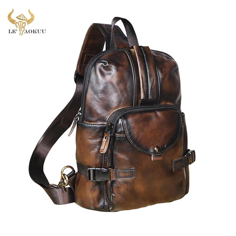 Men Real Cow Leather Casual Fashion Coffee Triangle Cross-body Chest Sling Bag Design Travel One Shoulder Bag Daypack Male 3028, Black
Men Real Cow Leather Casual Fashion Coffee Triangle Cross-body Chest Sling Bag Design Travel One Shoulder Bag Daypack Male 3028, Black