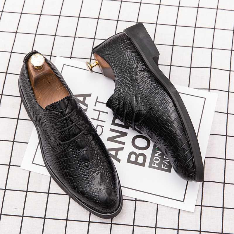 CIMIM Brand Men Casual Crocodile Skin Comfortable Luxury Big Size Dress Business Formal Shoes Fashion Office Men Leather Shoes1, Black
CIMIM Brand Men Casual Crocodile Skin Comfortable Luxury Big Size Dress Business Formal Shoes Fashion Office Men Leather Shoes1, Black