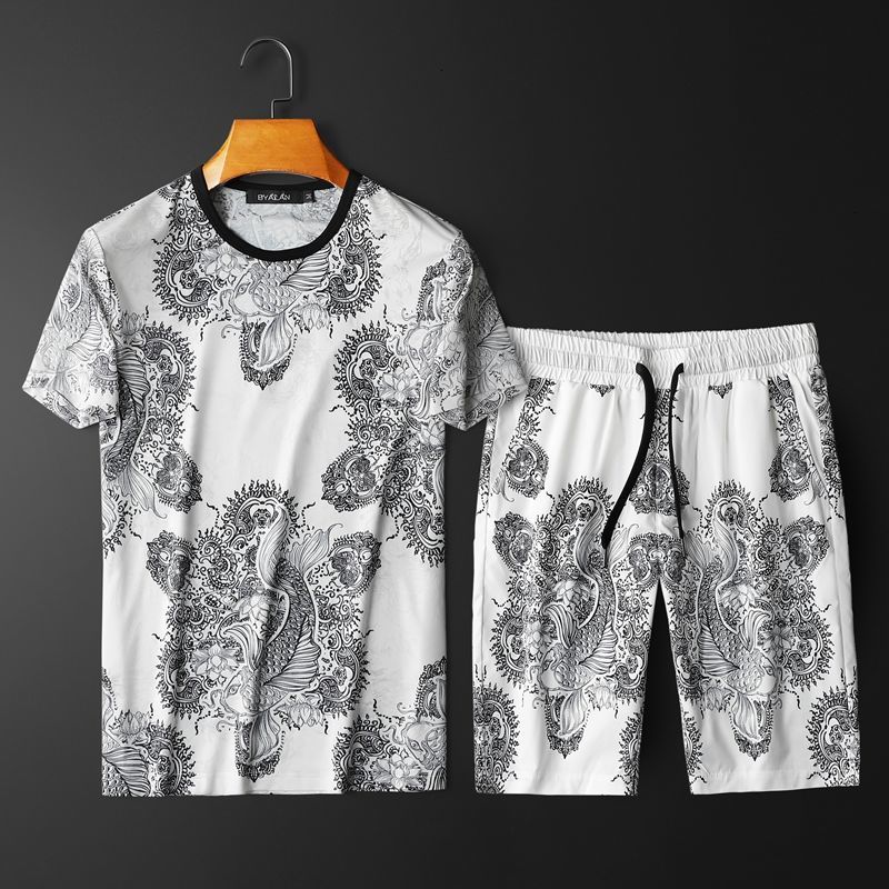 2021 Summer Workout Set Men Tshirts Shorts Male Sweat Suits Streetwear the Neck Jacket Xpnz, White
2021 Summer Workout Set Men Tshirts Shorts Male Sweat Suits Streetwear the Neck Jacket Xpnz, White