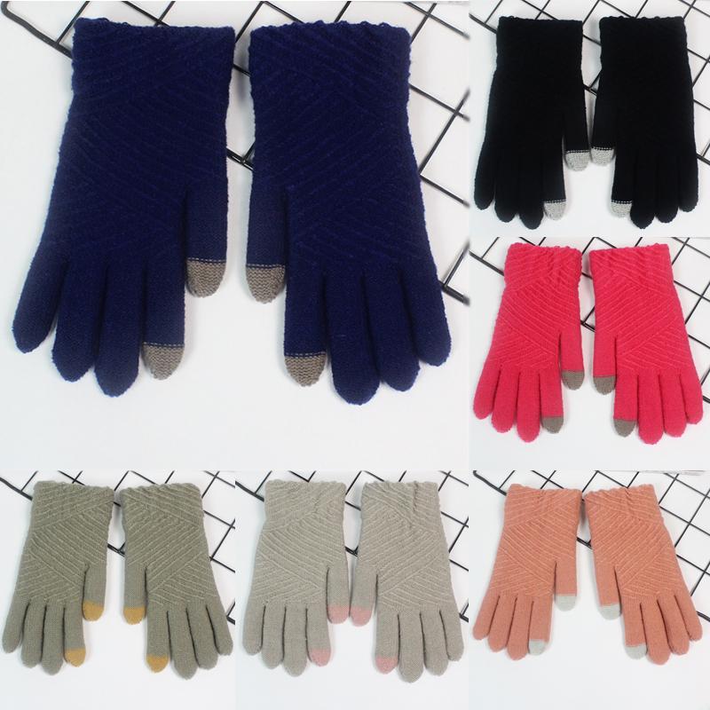 Five Fingers Gloves 2021 Autumn Knitted Soft Cashmere Wool Free Size Touch Screen Full Finger Winter Golves Stripe 1Pair Keep Warm
Five Fingers Gloves 2021 Autumn Knitted Soft Cashmere Wool Free Size Touch Screen Full Finger Winter Golves Stripe 1Pair Keep Warm