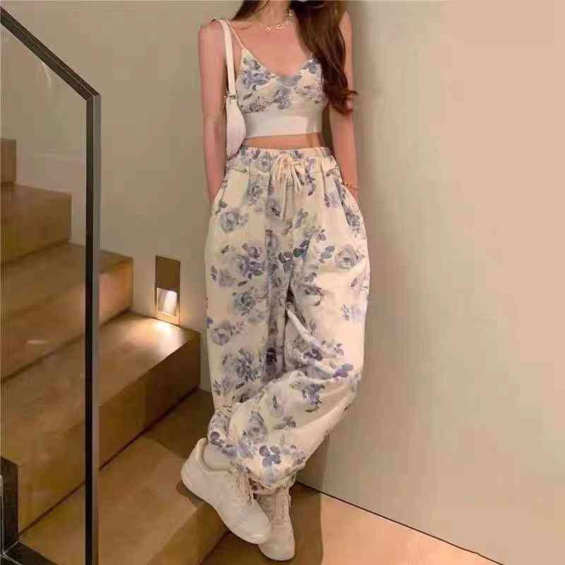 2022 Factory Wholesale New Model summer suspender vest Leggings printed sexy girl temperament two-piece suit women, Picture color
2022 Factory Wholesale New Model summer suspender vest Leggings printed sexy girl temperament two-piece suit women, Picture color