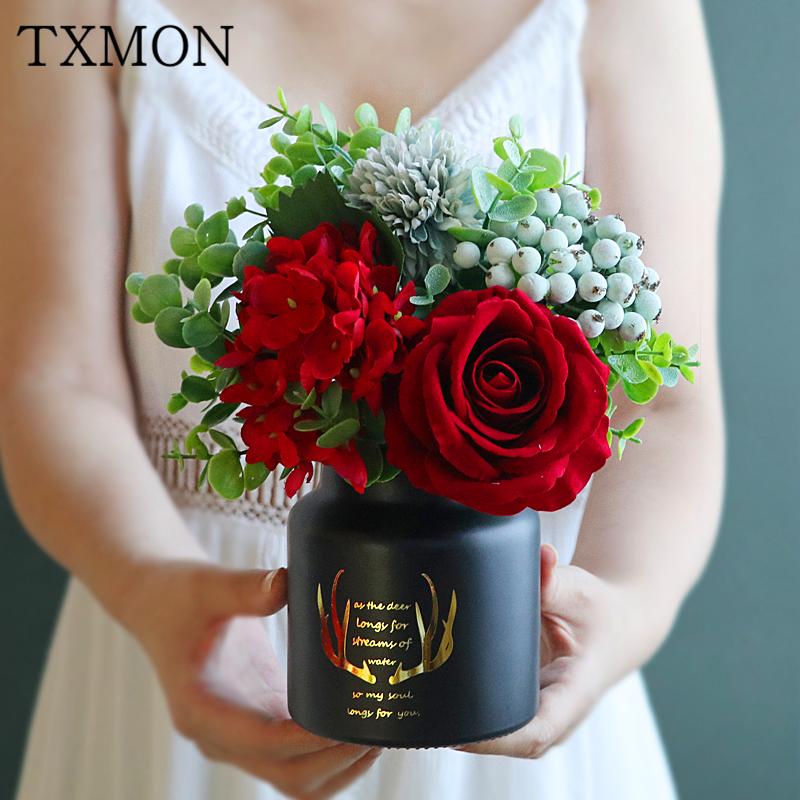 INS Wedding Rose Peony Hydrangea Artificial silk Fake Flower Bouquet Floral Nordic Decoration Living Room Restaurant Decorations, 30
INS Wedding Rose Peony Hydrangea Artificial silk Fake Flower Bouquet Floral Nordic Decoration Living Room Restaurant Decorations, 30