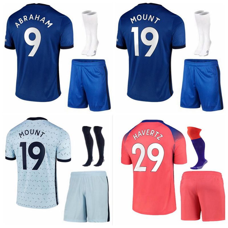 2020 2021 T.SILVA Kids sets soccer jersey ZIYZCH KANTE HAVERTZ MOUNT RUDIGER JORGINHO Abraham PULISIC football Tracksuits shirt with socks, Away
2020 2021 T.SILVA Kids sets soccer jersey ZIYZCH KANTE HAVERTZ MOUNT RUDIGER JORGINHO Abraham PULISIC football Tracksuits shirt with socks, Away