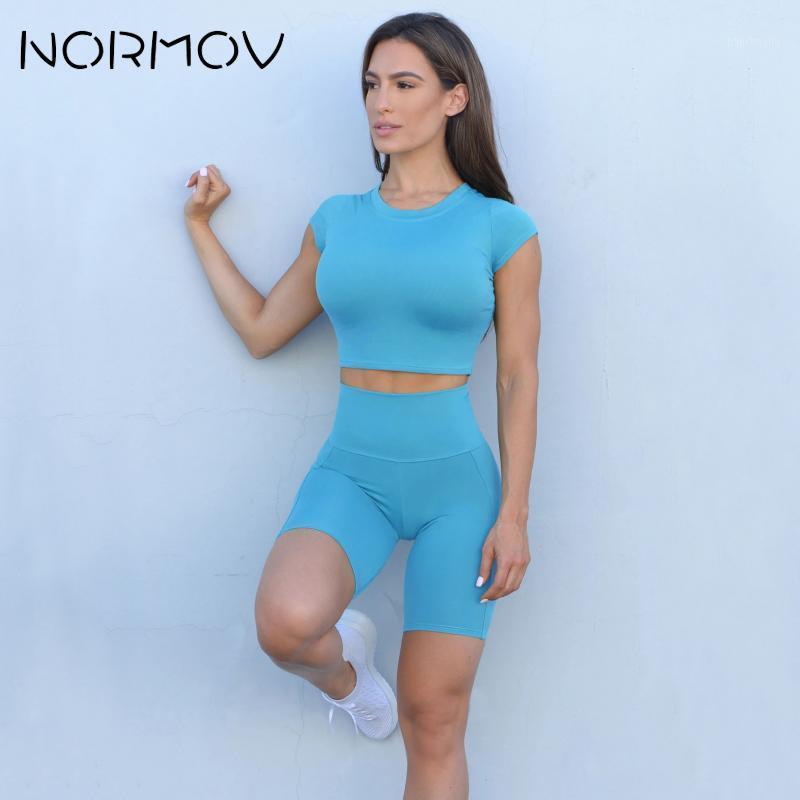 NORMOV Yoga Set Seamless Short Sleeve Sport Suit Women Sportswear Fitness Set Workout Gym Wear Running Clothing Tracksuit1, Blue
NORMOV Yoga Set Seamless Short Sleeve Sport Suit Women Sportswear Fitness Set Workout Gym Wear Running Clothing Tracksuit1, Blue