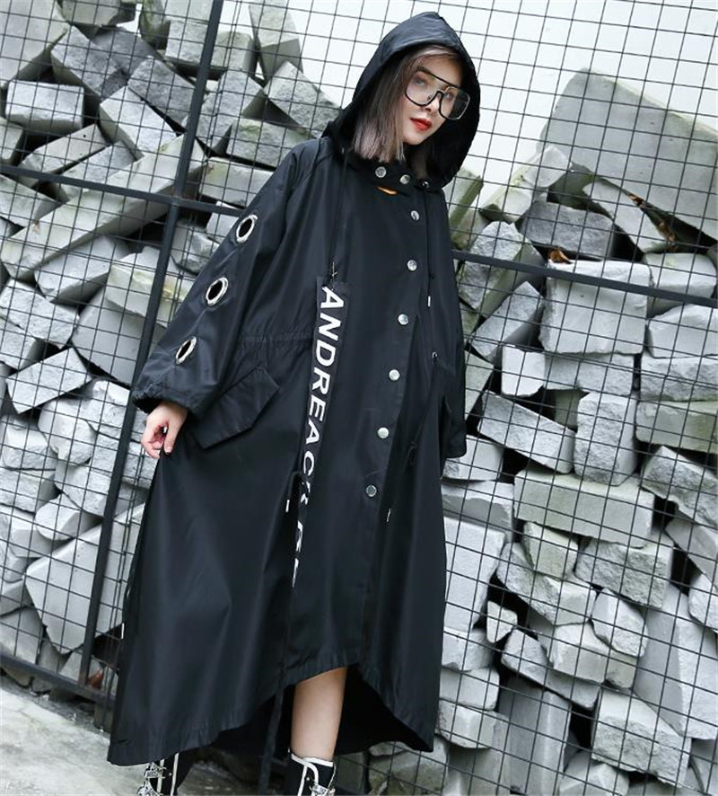 2021 New Plus Female Size Harajuku Gothic Long Sleeve Sweatshirt Trench Iron Tiger Buckle Ring Print Coat Jacket AD97, Black
2021 New Plus Female Size Harajuku Gothic Long Sleeve Sweatshirt Trench Iron Tiger Buckle Ring Print Coat Jacket AD97, Black