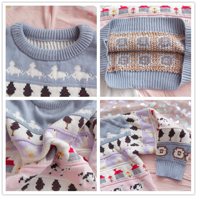Autumn Vintage Ladies Sweaters Women Thick Pullover Winter Warm Knitting Jumper Soft Long Sleeve Sweater Lovely Japanese Tops 201223