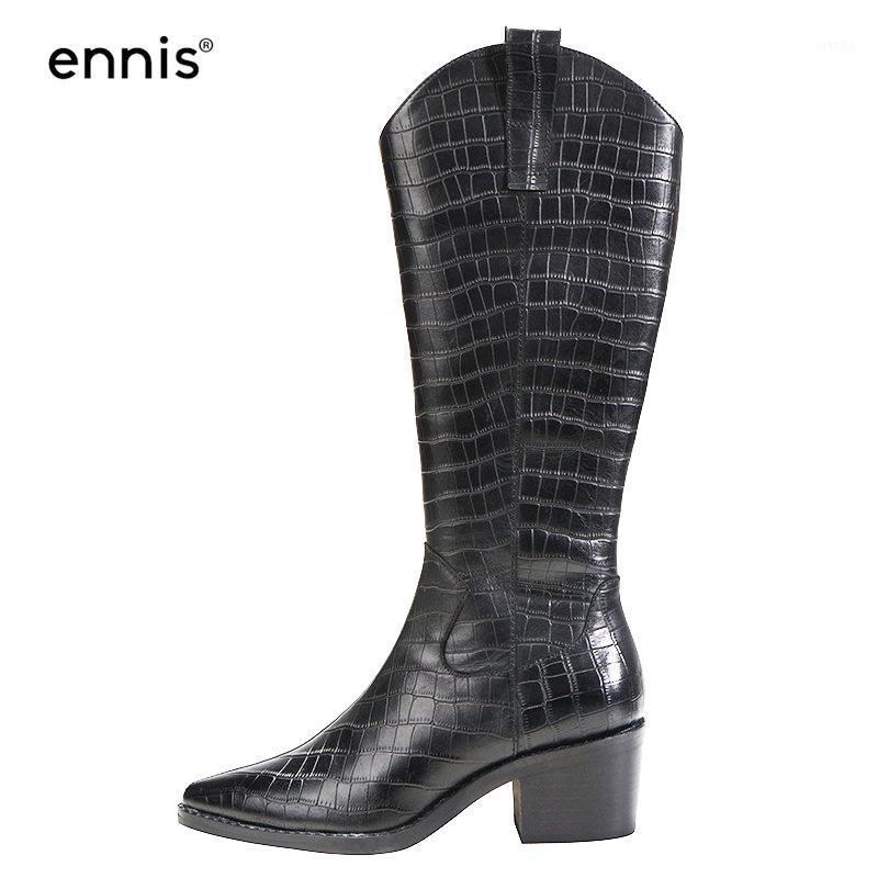 ENNIS Brand Women High Knee Boots Genuine Leather Boots Winter Square High Heel Crocodile Long Pointed Toe Black Shoes L5A1, Black embossing
ENNIS Brand Women High Knee Boots Genuine Leather Boots Winter Square High Heel Crocodile Long Pointed Toe Black Shoes L5A1, Black embossing